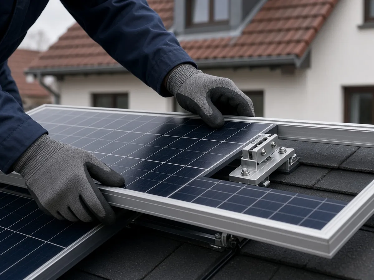 Site internet photovoltaïque, panneaux solaires installés sur toiture